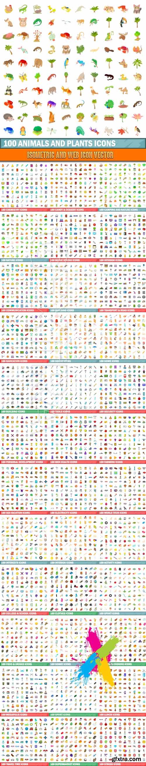 Isometric and web icon vector