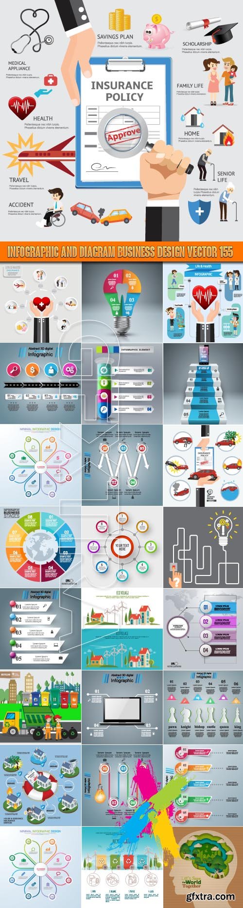 Infographic and diagram business design vector 155