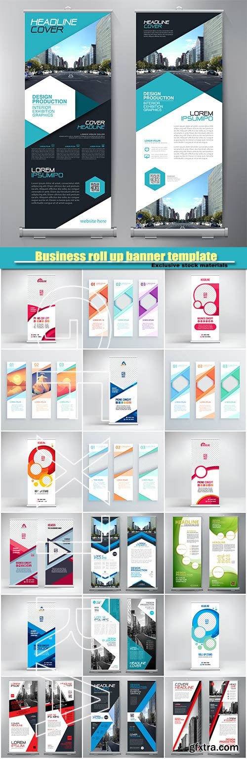 Business roll up banner template