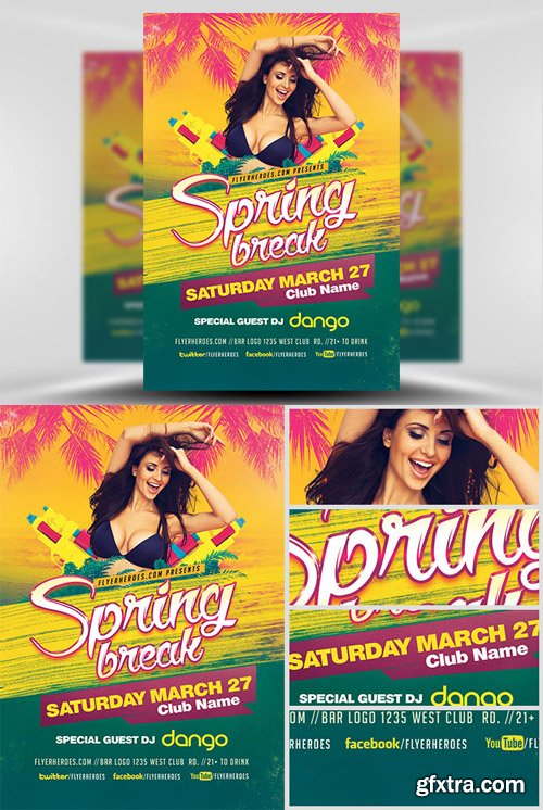 Spring Break 2017 Flyer Template