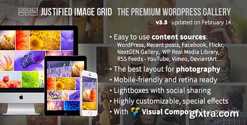 CodeCanyon - Justified Image Grid v3.5 - Premium WordPress Gallery - 2594251