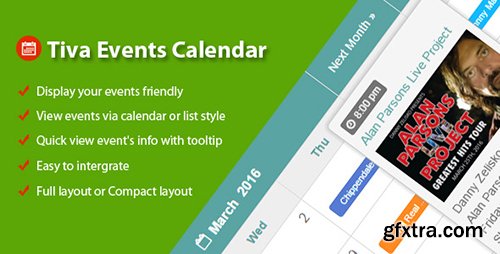 CodeCanyon - Tiva Events Calendar For Wordpress v1.4 - 16326747