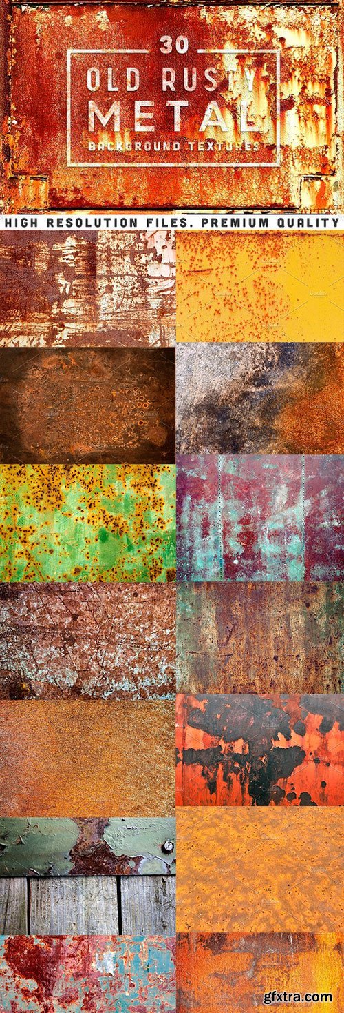 CM - 30 Old Rusty Metal Textures 1278410