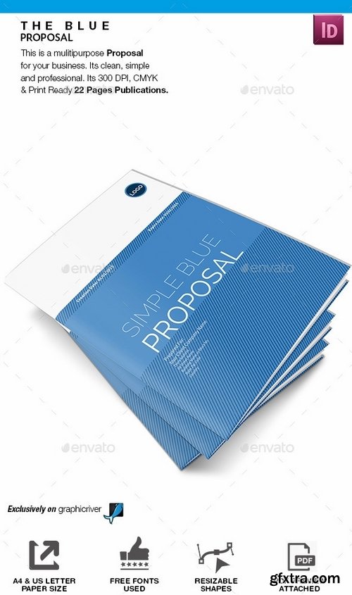 GraphicRiver - The Simple Blue Proposal 8930690
