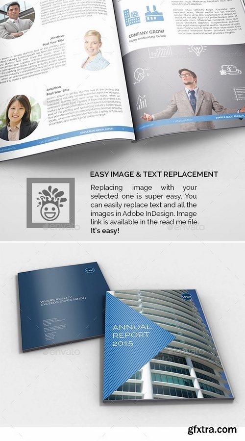 GraphicRiver - The Blue Annual Report 9149949