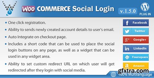CodeCanyon - WooCommerce Social Login v1.5.0 - WordPress plugin - 8495883