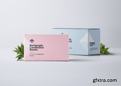 Rectangular Psd Box Mockup Vol 2