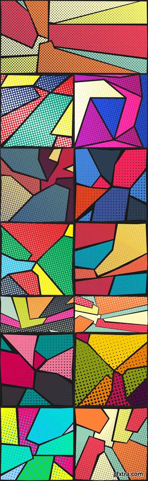 Vector Set - Pop-art Style Backgrounds