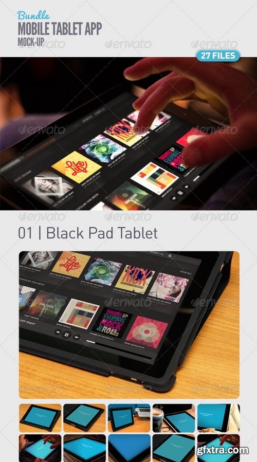 GraphicRiver - Pad Tablet App UI Mock-Up Bundle 5107074