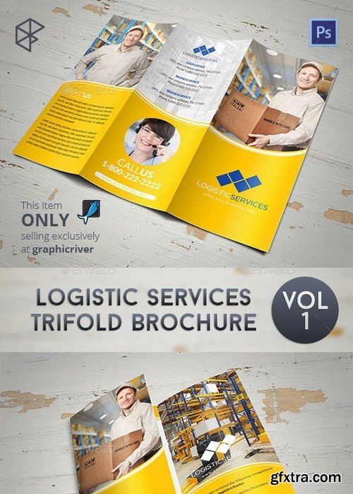 GraphicRiver - Logistic Services Tri-Fold Brochure 7829714