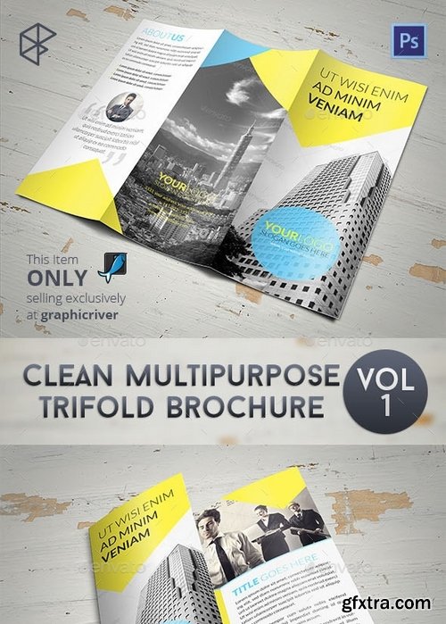 GraphicRiver - Clean Multipurpose Trifold Brochure 7837185