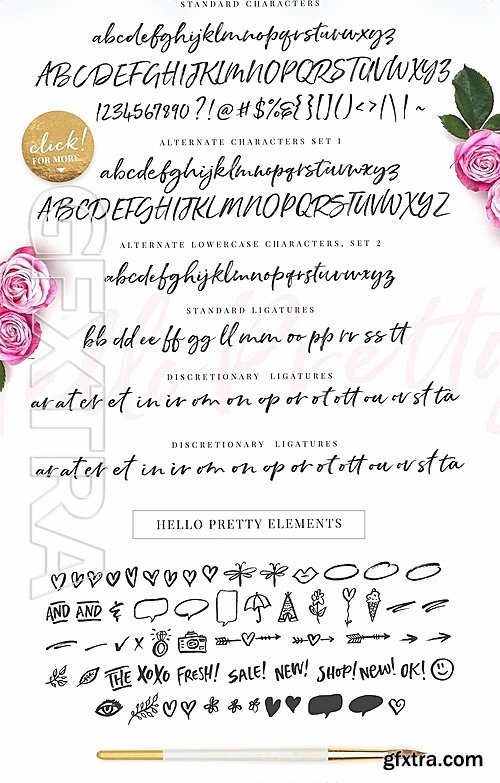 CM - Hello Pretty! Casual Brush Font 1261277