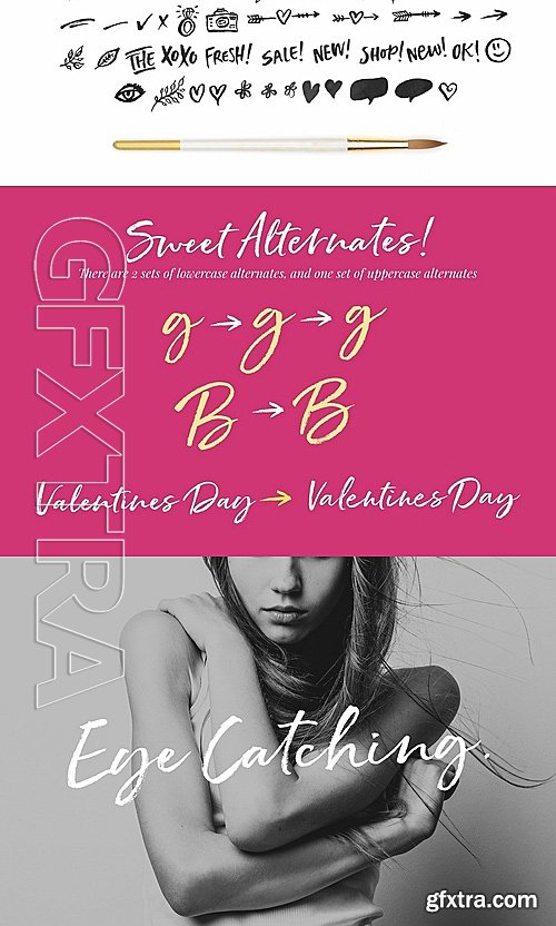 CM - Hello Pretty! Casual Brush Font 1261277