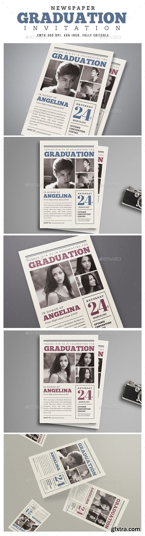 GR - Newspaper Graduation invitation 15819158