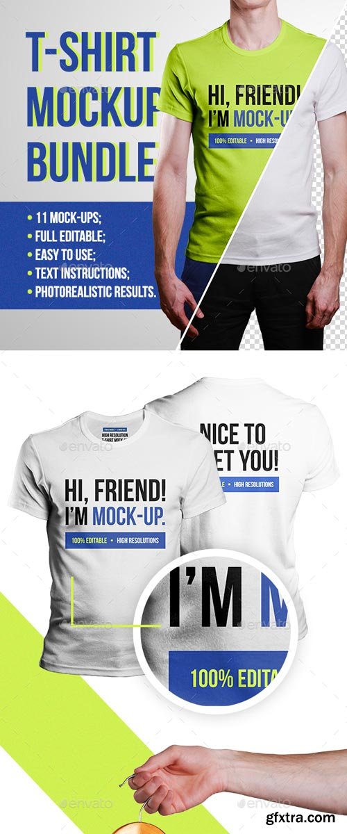 GraphicRiver - Men T-Shirt Mockups - 19475357 GraphicRiver - Men T-Shirt Mockups - 19475357