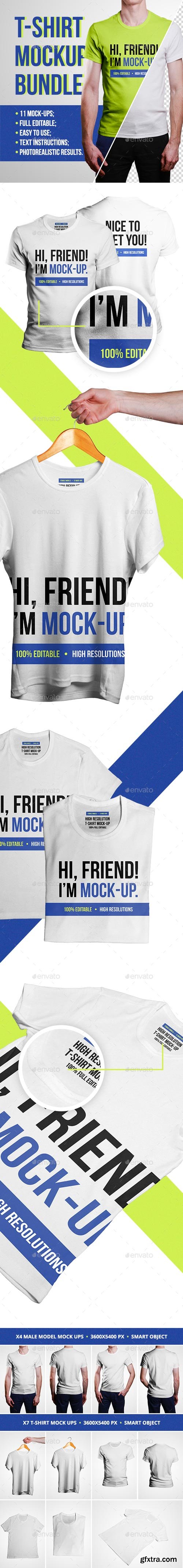 GraphicRiver - Men T-Shirt Mockups - 19475357 GraphicRiver - Men T-Shirt Mockups - 19475357