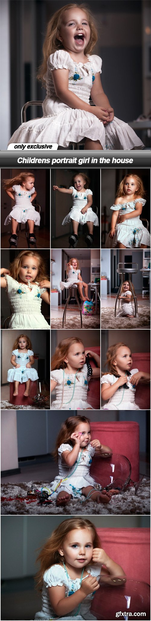 Childrens portrait girl in the house - 12 UHQ JPEG
