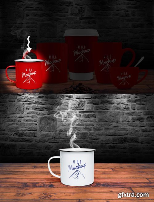 Tin Mug PSD Mockup Template