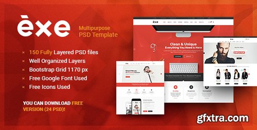 ThemeForest - Exe - Multipurpose PSD Template 10860100