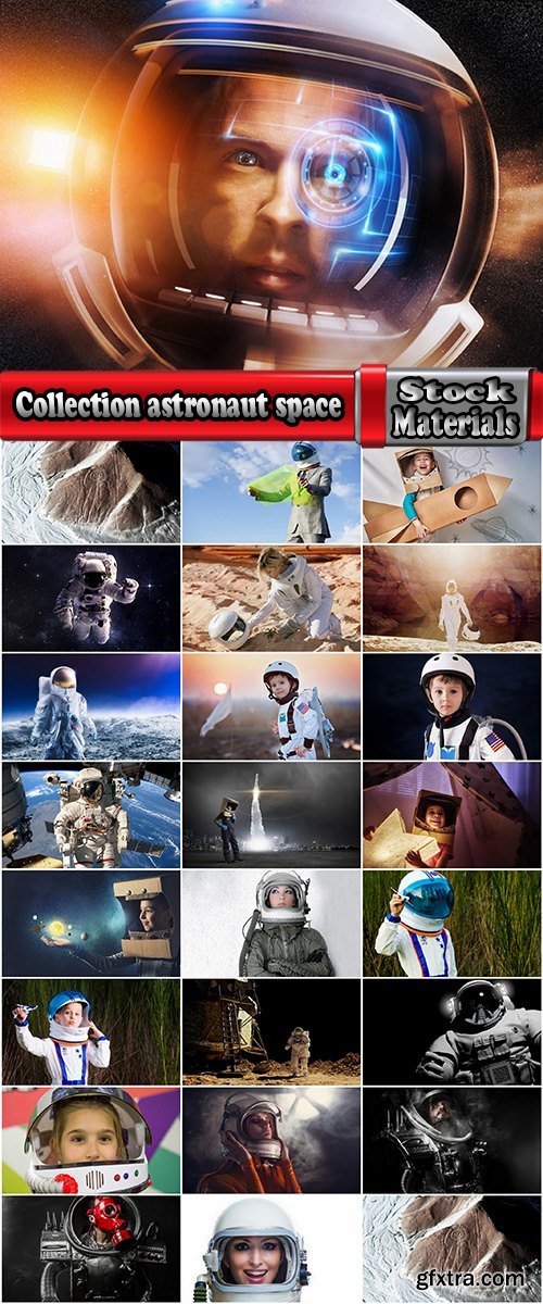 Collection astronaut space wanderer dream conceptual illustration space suit helmet other planet 24 HQ Jpeg