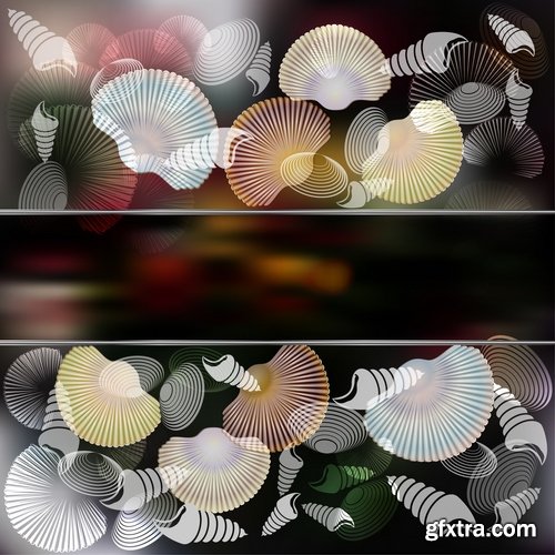 Collection of abstract background is an example of a template wallpapers 7-25 EPS