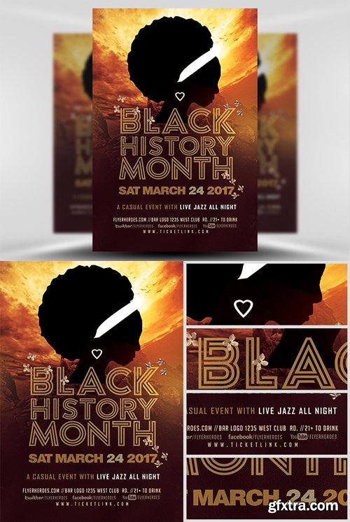Black History Month Flyer Template v2 Black History Month Flyer Template v2