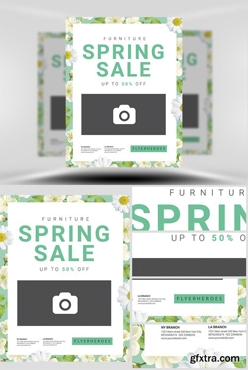 Spring Furniture Sale Flyer Template
