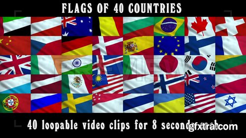 Flags of 40 Countries Flags of 40 Countries