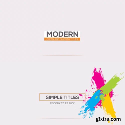 Minimal Animation Titles - After Effects