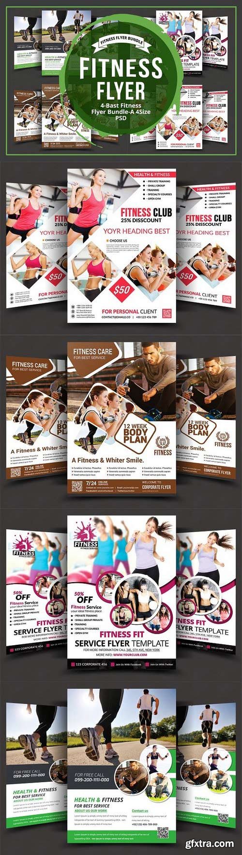 CM - Health & Fitness Flyers Bundle 828629