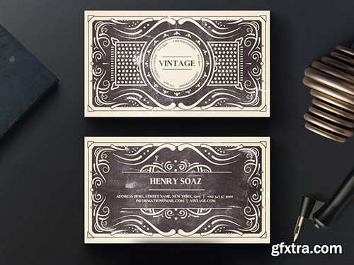 EPS Vector Elite Vintage Business Card EPS Vector Elite Vintage Business Card