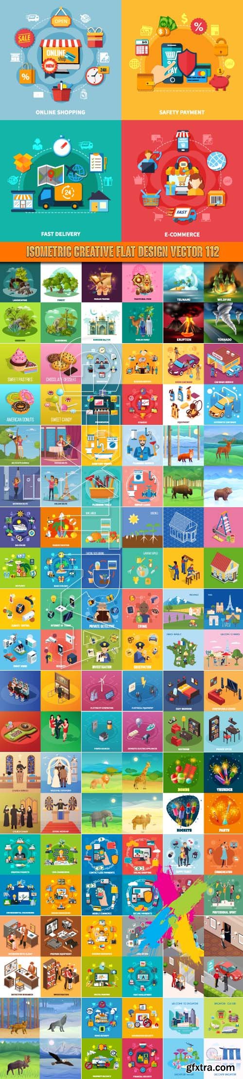 Isometric creative flat design vector 112