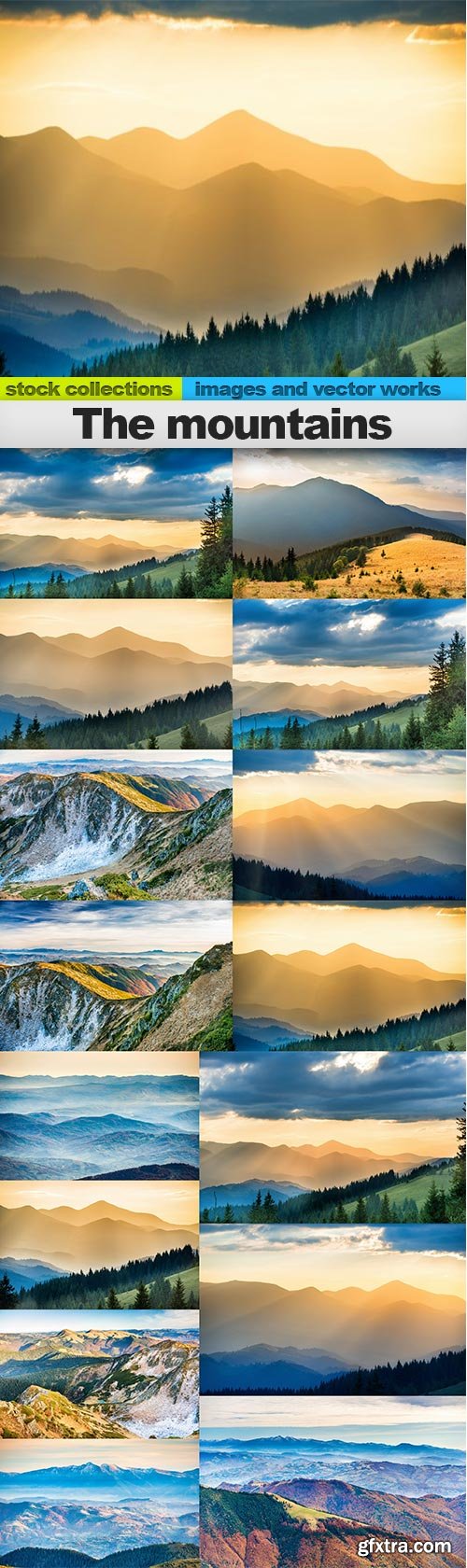 The mountains, 15 x UHQ JPEG