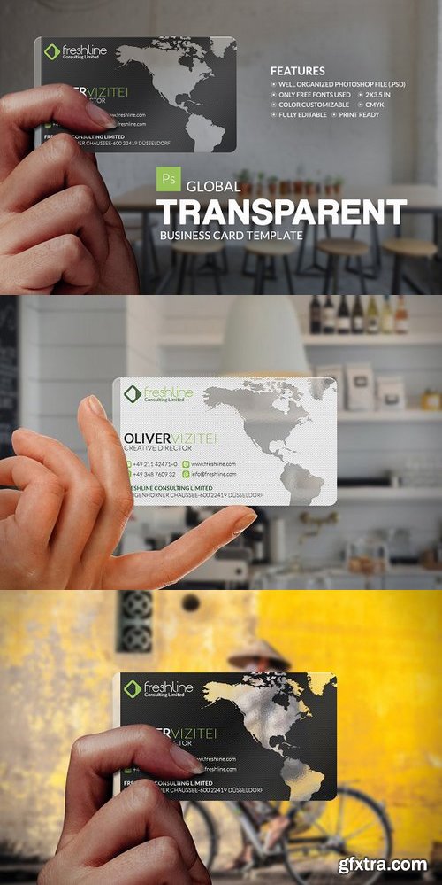 CM - Global Transparent Business Card 1163676