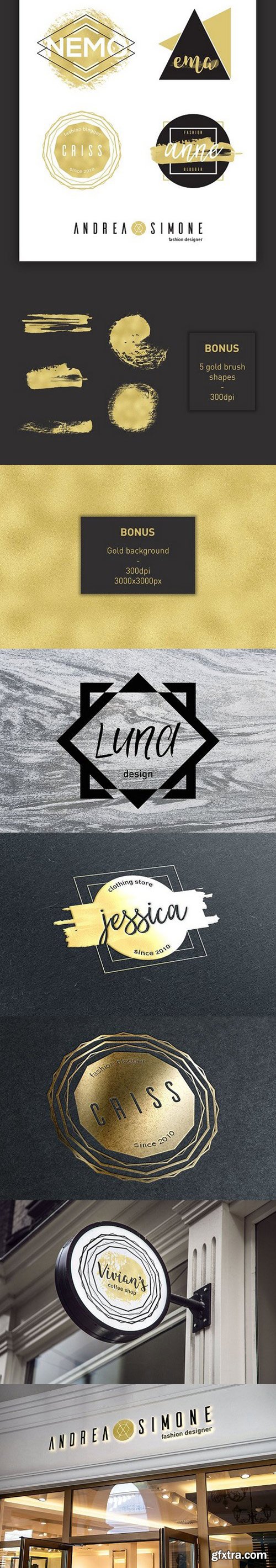 CM - Modern logo elements + BONUS 1350697