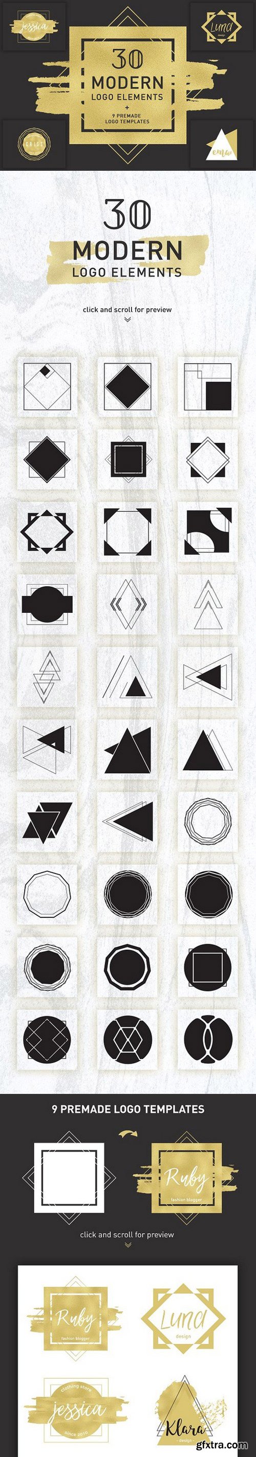 CM - Modern logo elements + BONUS 1350697