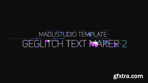 Videohive Ge Glitch Text Maker 2 19435893
