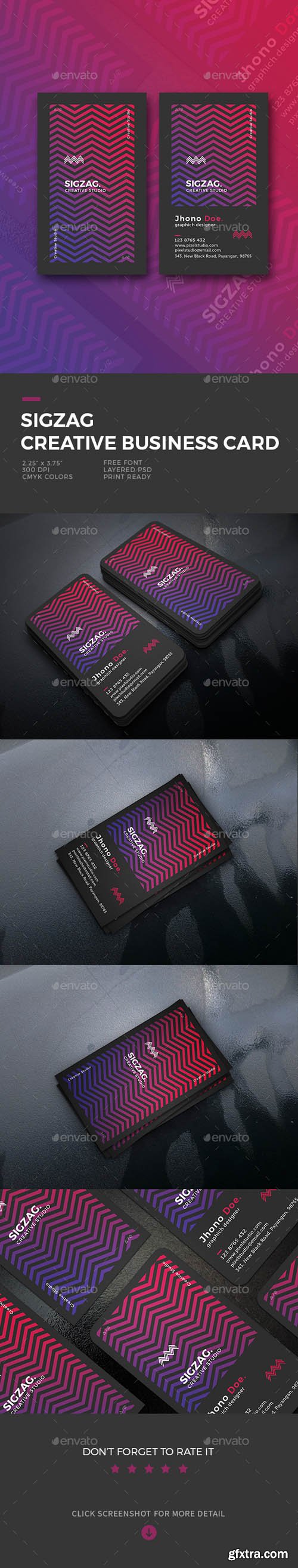 GR - Sigzag Creative Business Card 19585469 GR - Sigzag Creative Business Card 19585469