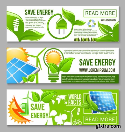 Collection earth ecology day holiday flyer banner cleanliness icon sticker 25 EPS