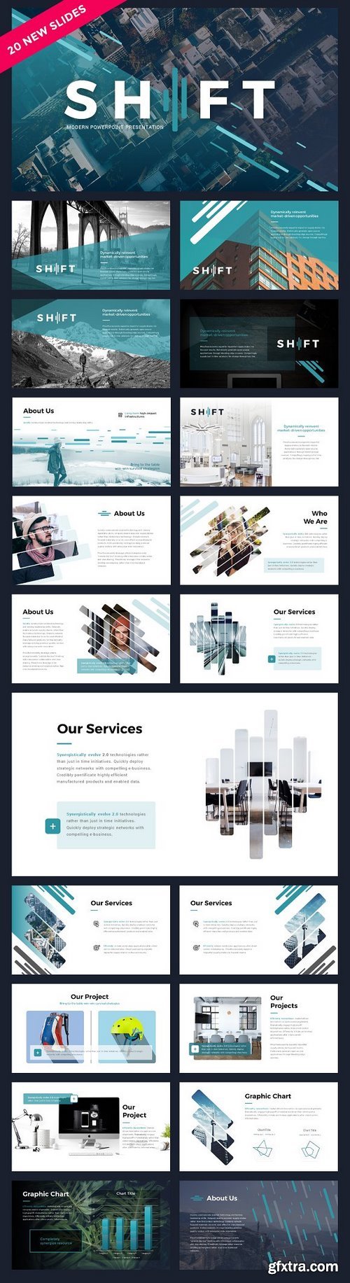 CM - Shift Modern Powerpoint Template 1184306
