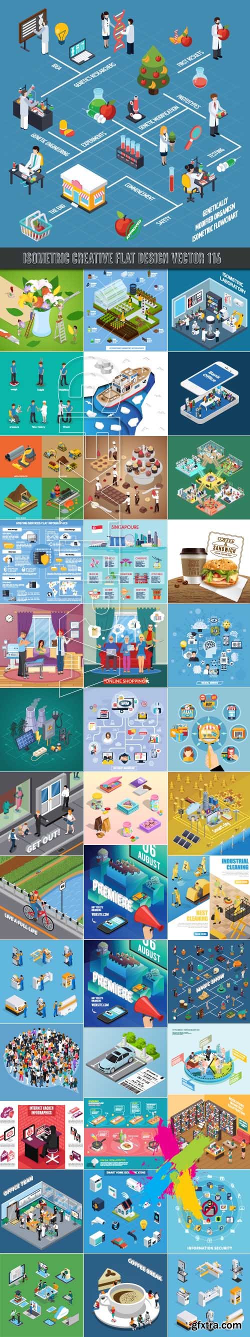 Isometric creative flat design vector 116