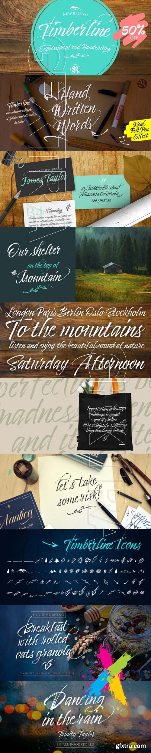 Timberline font family - $68.00