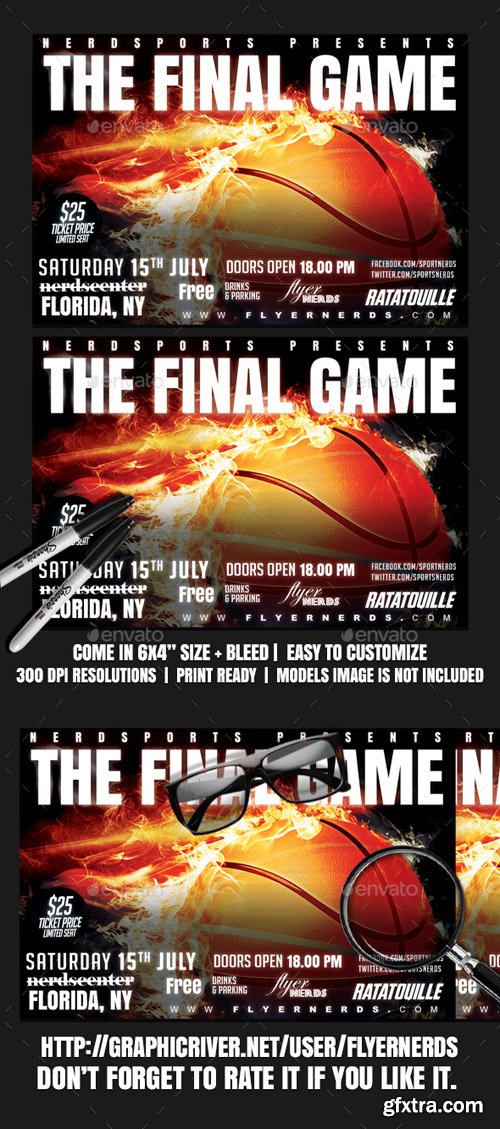 GR - Basketball Final Game Sports Flyer 19754157 GR - Basketball Final Game Sports Flyer 19754157