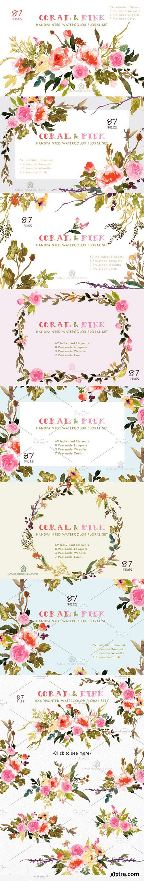 CM - Coral & Pink - Flower Collection 1354647