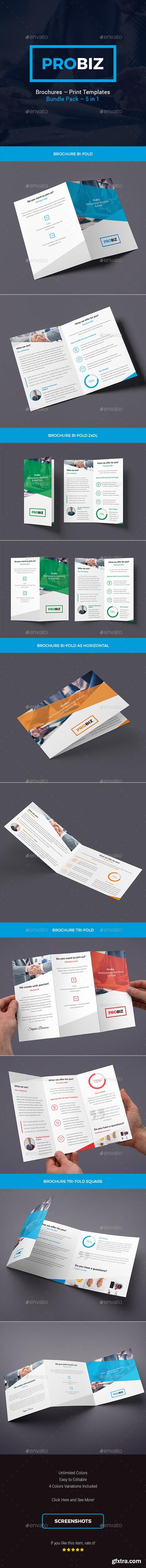 GR - ProBiz – Brochures Print Templates Bundle – 5 in 1 19733686 GR - ProBiz – Brochures Print Templates Bundle – 5 in 1 19733686