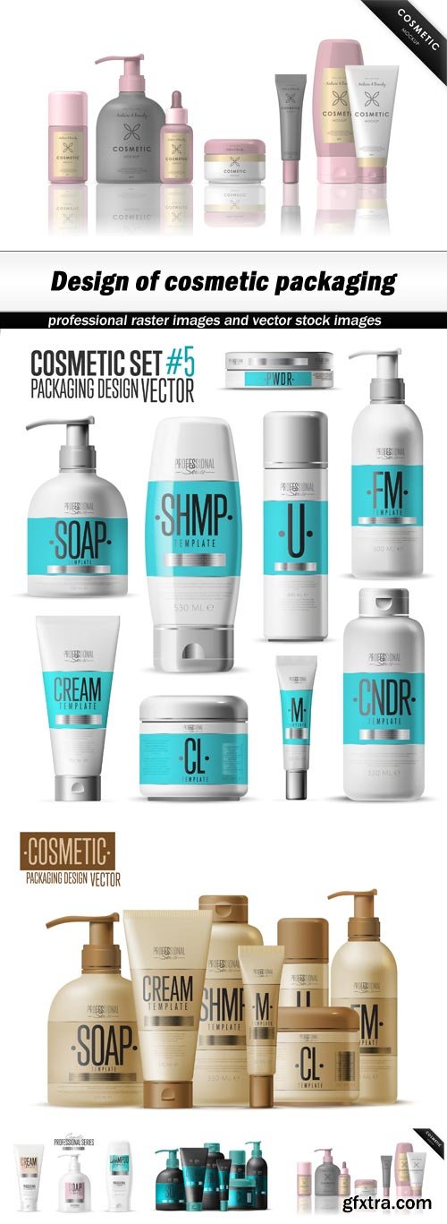 Design of cosmetic packaging - 5 EPS