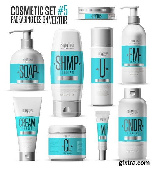 Design of cosmetic packaging - 5 EPS
