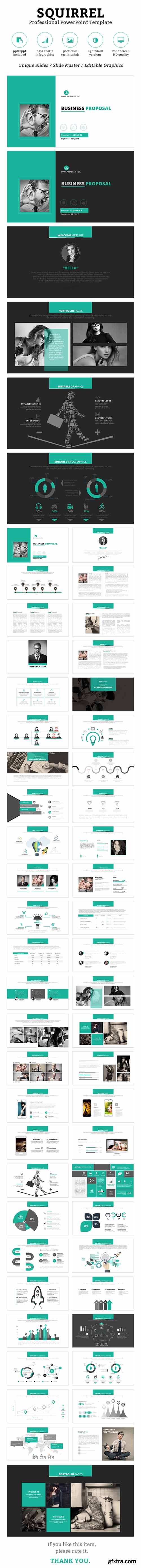 GR - Squirrel PowerPoint Template 13058036 GR - Squirrel PowerPoint Template 13058036