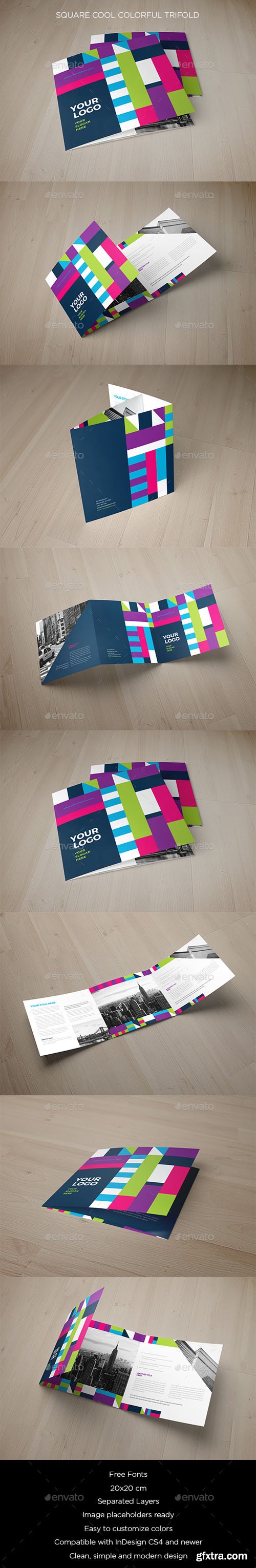 GR - Square Cool Colorful Trifold 19747585