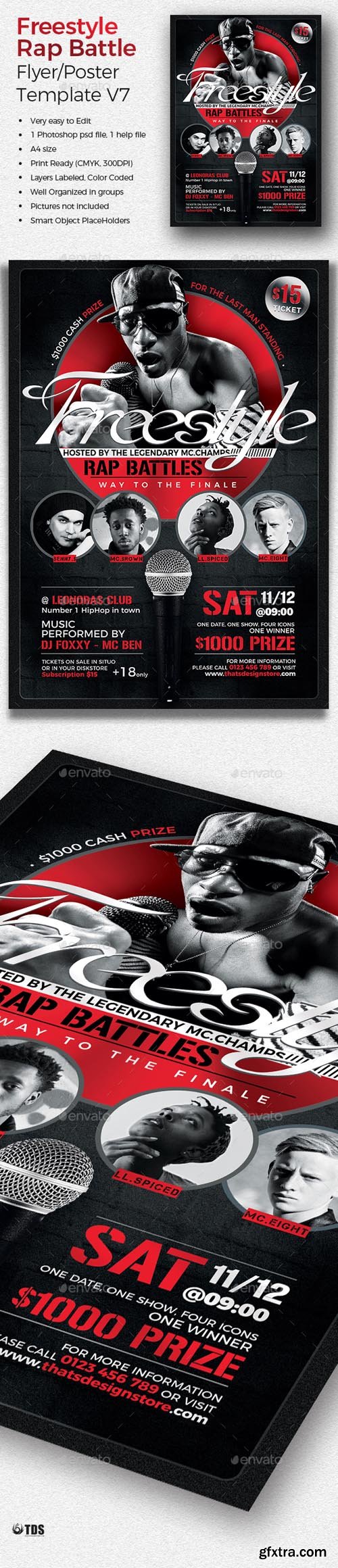 GR - Freestyle Rap Battle Flyer Template V7 19694242 GR - Freestyle Rap Battle Flyer Template V7 19694242